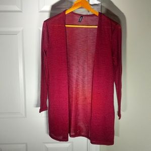 Maroon Open Style Cardigan